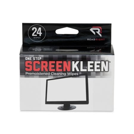 Read/Right Read Right, Onestep Screen Cleaner, 5 X 5, 24PK RR1209